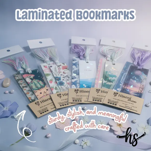 Laminated Bookmarks - 2pcs